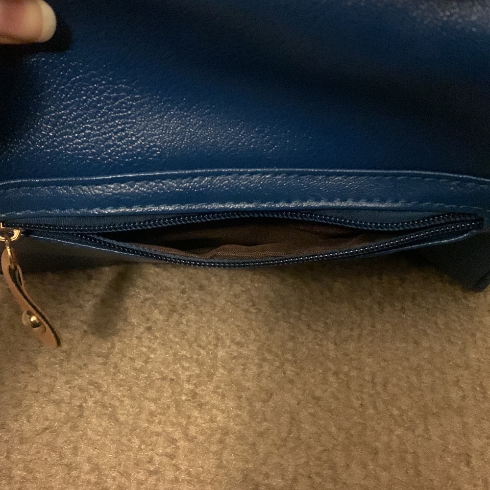 Matte Royal Blue Handbag - Picture 6 of 9